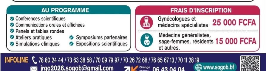 La Société des Gynécologues et Obstétriciens du Burkina prépare la 6e édition des JRGO à Ziniaré 1557281